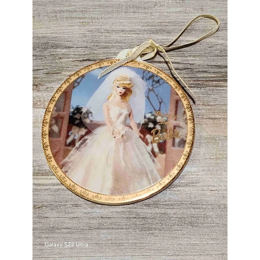Barbie Gold White Bridal Ribbon Decorative Ornament Barbie's Wedding Day Numbere